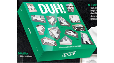 P1Harmony DUH! 8th Mini Album (Plain White T Ver.)